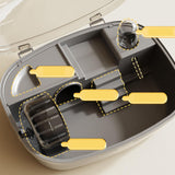 Maxbell Large Hamster Cage Rabbit Rats Transparent Hedgehog Portable Hamster Habitat Gray