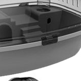 Maxbell Large Hamster Cage Rabbit Rats Transparent Hedgehog Portable Hamster Habitat Gray