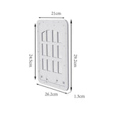 Maxbell Pet Screen Door for Doors and Wall Doggy with Screws 2 Ways Locking Cat Door S White