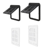 Maxbell Pet Screen Door for Doors and Wall Doggy with Screws 2 Ways Locking Cat Door S White