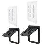 Maxbell Pet Screen Door for Doors and Wall Doggy with Screws 2 Ways Locking Cat Door S White