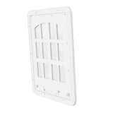 Maxbell Pet Screen Door for Doors and Wall Doggy with Screws 2 Ways Locking Cat Door S White