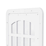 Maxbell Pet Screen Door for Doors and Wall Doggy with Screws 2 Ways Locking Cat Door L White