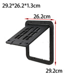 Maxbell Pet Screen Door for Doors and Wall Doggy with Screws 2 Ways Locking Cat Door S Black