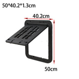 Maxbell Pet Screen Door for Doors and Wall Doggy with Screws 2 Ways Locking Cat Door L Black