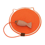 Maxbell Cat Scratcher Mat with Fishy Ball Toy Horizontal for Floor Couch Indoor Cats M orange