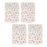 Maxbell 4Pcs Pet Mat Washable Thicken Flannel Cushion for Dog Puppy Cat Pet Sleeping