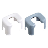 Maxbell Toilet Seat Stool Simple Non Slip Multifunctional Heavy Duty Foot Rest Stool White