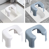 Maxbell Toilet Seat Stool Simple Non Slip Multifunctional Heavy Duty Foot Rest Stool White