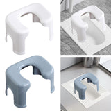 Maxbell Toilet Seat Stool Simple Non Slip Multifunctional Heavy Duty Foot Rest Stool White