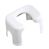 Maxbell Toilet Seat Stool Simple Non Slip Multifunctional Heavy Duty Foot Rest Stool White