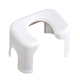 Maxbell Toilet Seat Stool Simple Non Slip Multifunctional Heavy Duty Foot Rest Stool White