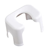 Maxbell Toilet Seat Stool Simple Non Slip Multifunctional Heavy Duty Foot Rest Stool White