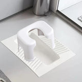 Maxbell Toilet Seat Stool Simple Non Slip Multifunctional Heavy Duty Foot Rest Stool White
