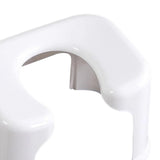 Maxbell Toilet Seat Stool Simple Non Slip Multifunctional Heavy Duty Foot Rest Stool White
