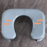 Maxbell Toilet Seat Stool Simple Non Slip Multifunctional Heavy Duty Foot Rest Stool Gray