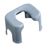 Maxbell Toilet Seat Stool Simple Non Slip Multifunctional Heavy Duty Foot Rest Stool Gray
