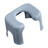 Maxbell Toilet Seat Stool Simple Non Slip Multifunctional Heavy Duty Foot Rest Stool Gray