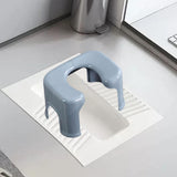 Maxbell Toilet Seat Stool Simple Non Slip Multifunctional Heavy Duty Foot Rest Stool Gray