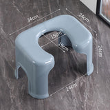 Maxbell Toilet Seat Stool Simple Non Slip Multifunctional Heavy Duty Foot Rest Stool Gray