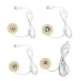 Maxbell LED Wood Display Base for 3D Glass Ball Arts Light Display Base for Kids Home Colorful