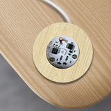 Maxbell LED Wood Display Base for 3D Glass Ball Arts Light Display Base for Kids Home Colorful