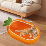 Maxbell Cat Scratcher Bed Multifunctional Lounge Bed for Cats Outdoor Grinding Claws Carrot