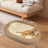 Maxbell Cat Scratcher Bed Multifunctional Lounge Bed for Cats Outdoor Grinding Claws Brown