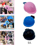 Maxbell Pet Helmet Adjustable Strap Adorable Dog Hard Hat for Hiking Small Dogs Cats S pink
