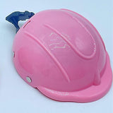 Maxbell Pet Helmet Adjustable Strap Adorable Dog Hard Hat for Hiking Small Dogs Cats L pink