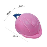 Maxbell Pet Helmet Adjustable Strap Adorable Dog Hard Hat for Hiking Small Dogs Cats L pink