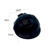 Maxbell Pet Helmet Adjustable Strap Adorable Dog Hard Hat for Hiking Small Dogs Cats L black