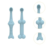 Maxbell 2x Pet Silicone Toothbrush Pet Tooth Brush for Small Breed Small Pets Ferret