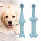 Maxbell 2x Pet Silicone Toothbrush Pet Tooth Brush for Small Breed Small Pets Ferret