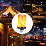 Maxbell E27 Base Bulb Flame Flickering Fire Light Bulb for Party Indoor Outdoor Home E27 Yellow Light