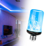 Maxbell E27 Base Bulb Flame Flickering Fire Light Bulb for Party Indoor Outdoor Home E27 Blue Light