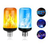 Maxbell E27 Base Bulb Flame Flickering Fire Light Bulb for Party Indoor Outdoor Home E27 Blue Light