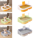 Maxbell Pet Dog Toilet Portable Dog Potty Pan Reusable Anti Splashing Dog Potty Tray Orange White