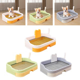 Maxbell Pet Dog Toilet Portable Dog Potty Pan Reusable Anti Splashing Dog Potty Tray Orange White