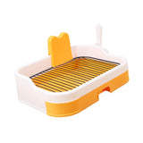 Maxbell Pet Dog Toilet Portable Dog Potty Pan Reusable Anti Splashing Dog Potty Tray Orange White