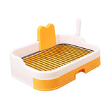 Maxbell Pet Dog Toilet Portable Dog Potty Pan Reusable Anti Splashing Dog Potty Tray Orange White