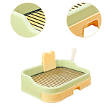 Maxbell Pet Dog Toilet Portable Dog Potty Pan Reusable Anti Splashing Dog Potty Tray Green Orange