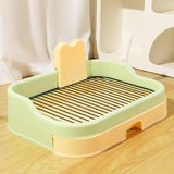 Maxbell Pet Dog Toilet Portable Dog Potty Pan Reusable Anti Splashing Dog Potty Tray Green Orange