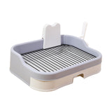 Maxbell Pet Dog Toilet Portable Dog Potty Pan Reusable Anti Splashing Dog Potty Tray Light Gray