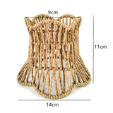 Maxbell Woven Lampshade Decor Decorative Pendant Light Cover for House Teahouse Home