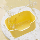 Maxbell Open Top Cat Litter Tray for Cats Under 10kg Easy to Clean Indoor Cats Potty Yellow