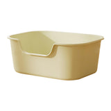Maxbell Open Top Cat Litter Tray for Cats Under 10kg Easy to Clean Indoor Cats Potty Green