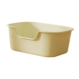 Maxbell Open Top Cat Litter Tray for Cats Under 10kg Easy to Clean Indoor Cats Potty Green