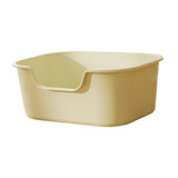 Maxbell Open Top Cat Litter Tray for Cats Under 10kg Easy to Clean Indoor Cats Potty Green