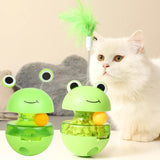 Maxbell Tumbler Cat Toy Cat Toys for Indoor Cats Educational Toy Interactive Cat Toy with feather